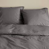 NOUS Living basis dekbedovertrek lits-jumeaux - antraciet (240x220 cm)