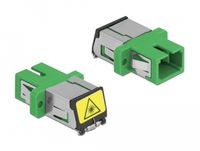 Delock Glasvezeladapter SC/SC Single-mode Groen