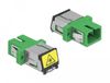 Delock Glasvezeladapter SC/SC Single-mode Groen