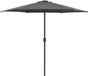 vidaXL Parasol met aluminium paal 270x246 cm antracietkleurig
