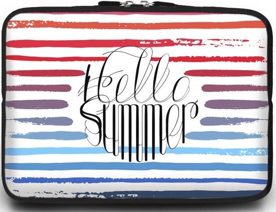 Case2go Macbook en Laptop sleeve - 13.3 inch - Hello Summer