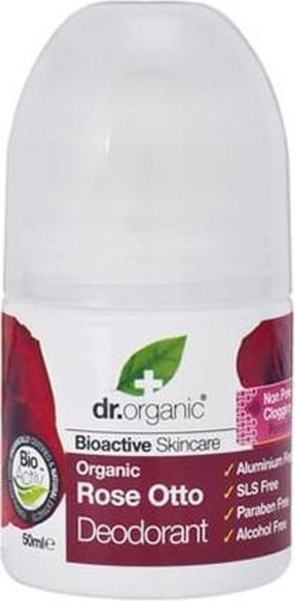 Dr. Organic Rose Otto Deodorant Roll On 50ml