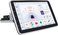Autoradio avec Bluetooth, CarPlay, cadre d'encastrement universel 1-DIN, compatible avec Apple et Android, installation stéréo, système de navigation, 6 Go de RAM, 64 Go de stockage