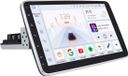 Autoradio avec Bluetooth, CarPlay, cadre d'encastrement universel 1-DIN, compatible avec Apple et Android, installation stéréo, système de navigation, 6 Go de RAM, 64 Go de stockage