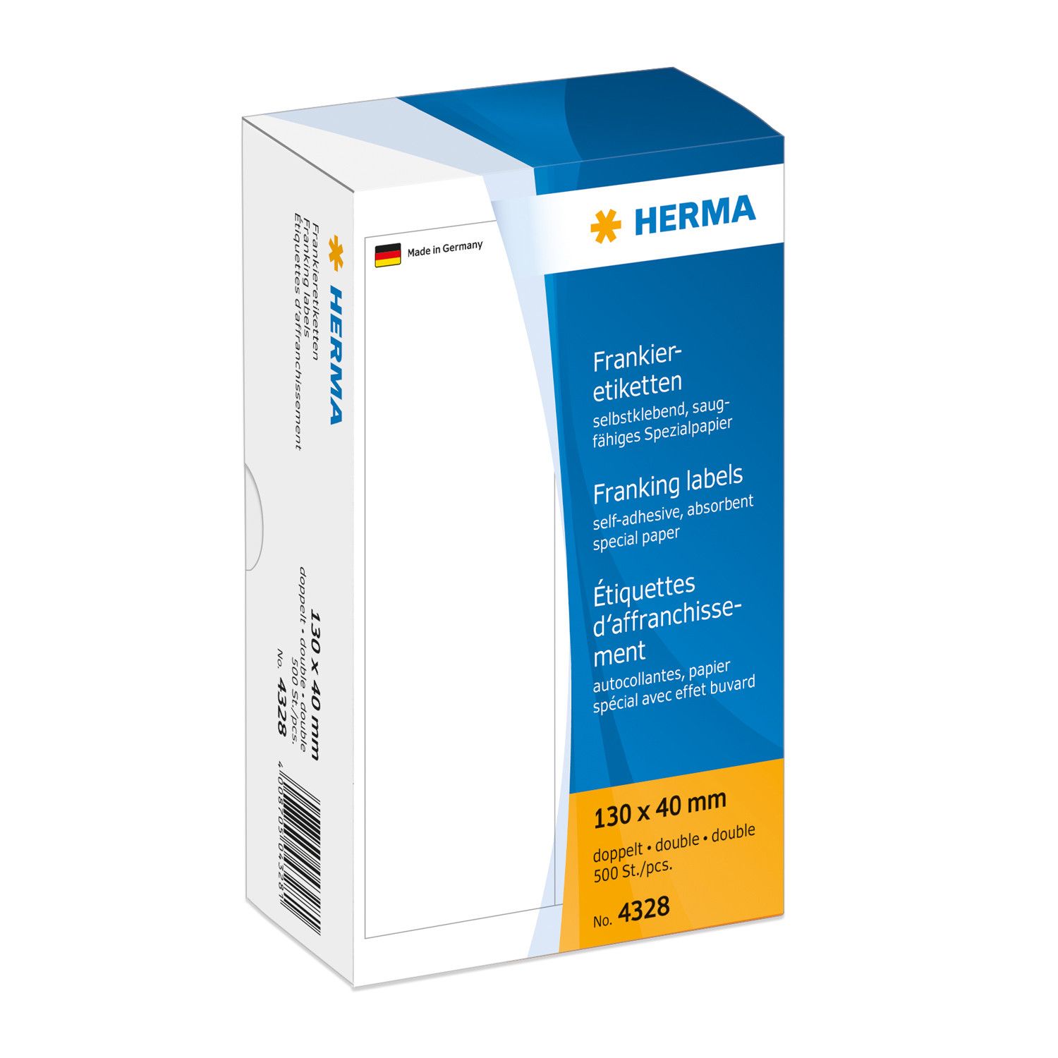 HERMA 4328 - Etiketten - wit - Papier - 4.00 cm x 13.00 cm