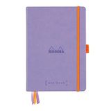 RHODIA 118578C - Hardcover Notitieboek Bullet Journal Goalbook Iris - A5 14,8 x 21 cm - Dot Stippen - 240 pagina's - Clairefontaine Wit Papier 90 g/m² - 3 Leeslinten, Elastieksluiting - Imitatieleer