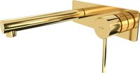 Corsan BADLAND Wastafelmengkraan, inbouwmodel, LUGO. Gouden mengkraan voor de badkamer