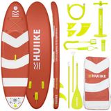 Huiike SUP Board - Opblaasbaar Paddle Board met Accessoires, Peddel, Vinnen, Pomp - Stand Up Paddle met Hoge Stabiliteit - 305 x 84 x 15 cm - Max. 130 kg