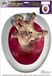 Merkloos / Sans marque Halloween WC bril sticker zombie hand