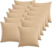vidaXL Kussensloop Crèmekleurig 40 x 40 cm Katoensatijn (12 stuks)