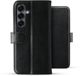 Rosso Element Geschikt voor Samsung Galaxy S25 | Wallet Book Case | Portemonnee Hoesje | 3 Pasjes | Magneetsluiting | Stand Functie | Zwart