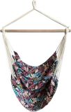Lesliliving Hangmatstoel Leaf - Katoen - Divers - Inclusief Kussen - 1 Persoon - Max. 100 kg