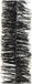 Decoris Kerstslinger - 3 Stuks - Zwart - 270 x 7 cm - Folie/Tinsel