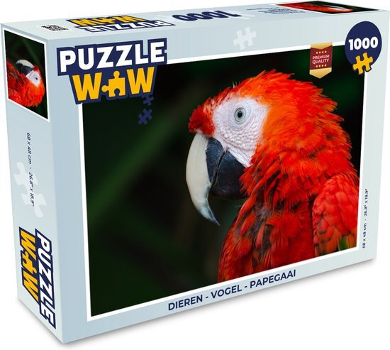 MuchoWow Puzzel Dieren - Vogel - Papegaai - Legpuzzel - Puzzel 1000 stukjes volwassenen