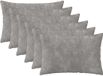 vidaXL Kussensloop Lichtgrijs Katoensatijn 50 x 70 cm (6 stuks)