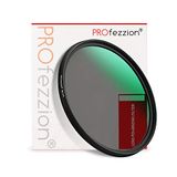 PROfezzion Ultraslanke circulaire polarisatiefilter met meerdere lagen van 67 mm, voor Canon EF-S 18-135 mm, RF 24-105 mm STM/Sony FE 24-70 mm f4, 12 lagen CPL, filter voor de cameralens