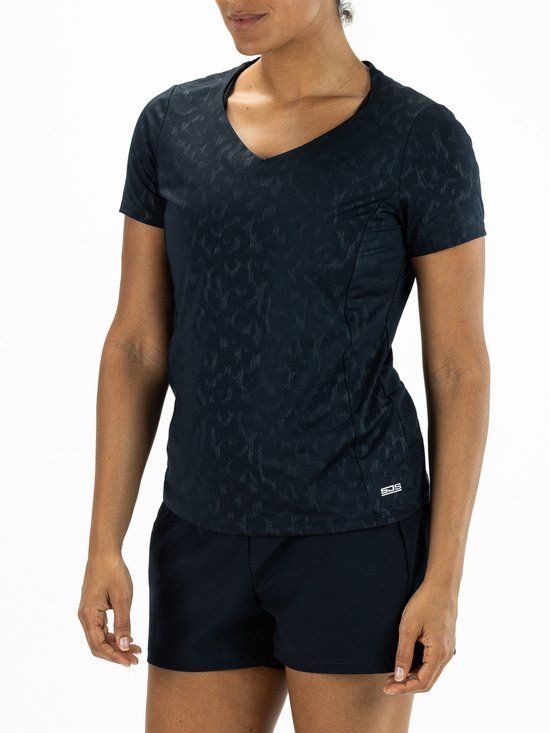 Sjeng Sport IRINI Sportshirt Vrouwen - Tennis Shirt Vrouwen - Blauw - Maat: S