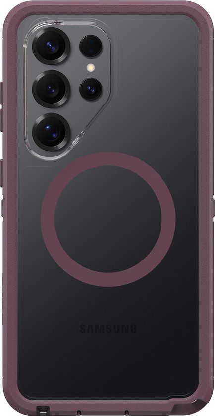 OtterBox Defender Pro XT Hoesje Geschikt voor Samsung Galaxy S26 Ultra - Back Cover Compatibel met MagSafe & Qi2 - Beschermhoes Paars Transparant