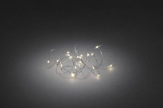 Konstsmide LED Lichtsnoer - 40 lampjes - Warm Wit Licht - Draadverlichting - Werkt op Batterijen