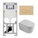Geberit QeramiQ Dely Swirl Toiletset - Hangend - Keramiek - Glans Wit