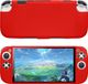 kwmobile Flexibele siliconen hoes voor Nintendo Switch 2 (2025) - Beschermhoes voor handheld console – rood