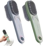 ZenithVibe Set de brosses à chaussures doubles - 2 pièces Brosses multifonctionnelles pour le nettoyage des chaussures, des vêtements et des meubles, brosses dures et douces