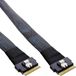 InLine® Slim SAS-kabel, SFF-8654 8X naar SFF-8654 8X, 48 Gb/s, 0,75 m