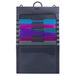 Smead Cascading Wall Organizer Gen 2, 6 zakken, Letterformaat, Grijs/Jewel Zakken (92063)