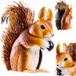 KADAX Figurine d'écureuil 28 cm