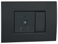 VEMER VE791000 SENS IR DUO schemermelder voor binnen, infrarood bewegingssensor, installatie op inbouwdoos, grijs