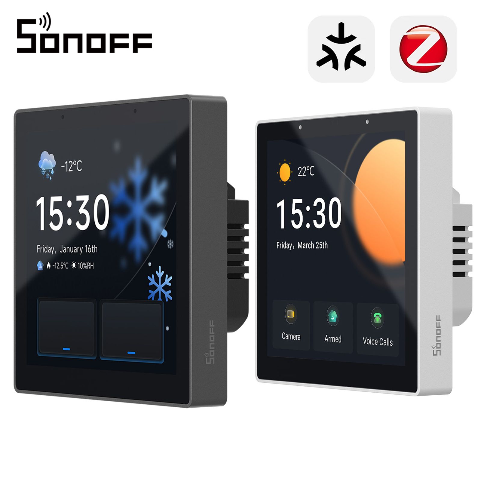 Sonoff NSPanel Pro Gen2 Dual Channel Relay Smart Home Control Panel 86 Type Integreert Apparaten Werkt met Apple Home via Matter