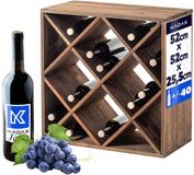 KADAX Wijnrek, Hout, Donkerbruin, 24 Flessen