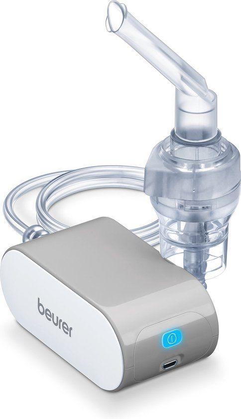 Beurer IH 58 Inhalator - Vernevelaar - Aerosoltoestel - Voor kinderen v.a. 2 jaar en volwassenen - Medisch product - Perslucht - Stil - Korte inhalatietijd - Hoge vernevelprestatie - Incl. netadapter en 2 maskers - 5 Jaar garantie