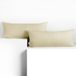 DecoKing Amber-kussenslopen 40 x 120 cm, jerseykatoen, rits, beige, 2 stuks