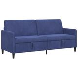 vidaXL Sofa met Opbergruimte Politieblauw 192 x 78 x 87 cm Polyester