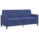 vidaXL Canapé avec rangement bleu police 192 x 78 x 87 cm Polyester