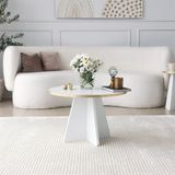 Asir Group Mushroom Salontafel | 100% Melamine | Goud, Wit