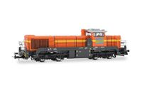 Jouef HJ2472S Millet Rail, Vossloh DE 18 diesellocomotief, oranje/grijze kleurstelling, aflevering VI, met DCC-geluidsdecoder.