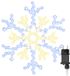 vidaXL Flocon de neige blanc chaud PVC 180 LED