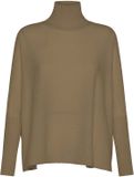 Deha Trui Wooly Blend High Neck Sweater - Bruin - Vrouwen