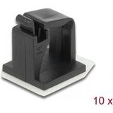 Delock Cable holder with locking clip self-adhesive black 10 pieces
