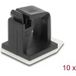Delock Cable holder with locking clip self-adhesive black 10 pieces