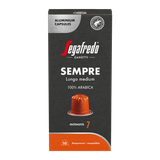 Segafredo Sempre Lungo Medium - 10 koffiecups