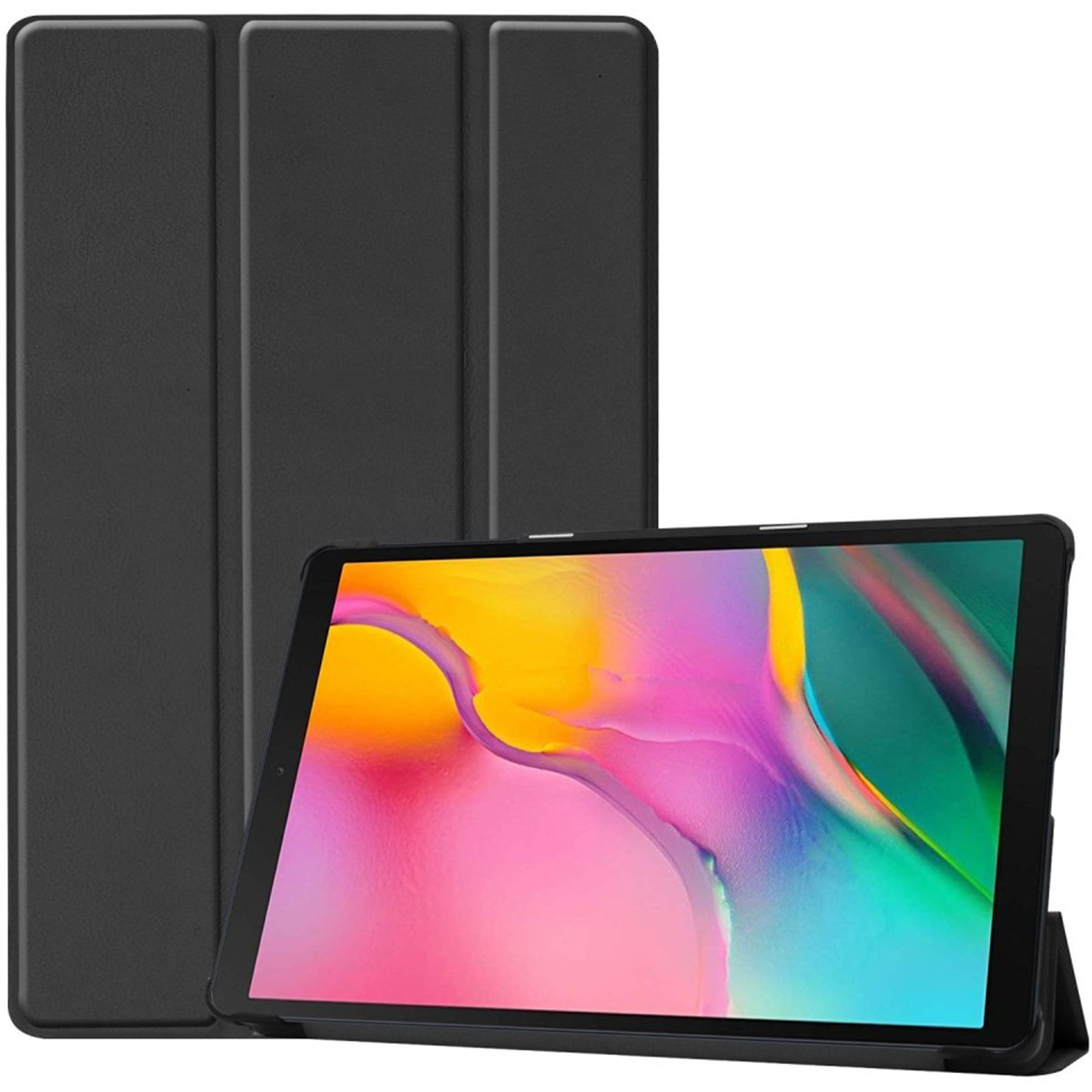 imoshion Trifold Bookcase Samsung Galaxy Tab A 10.1 (2019) tablethoes - Zwart