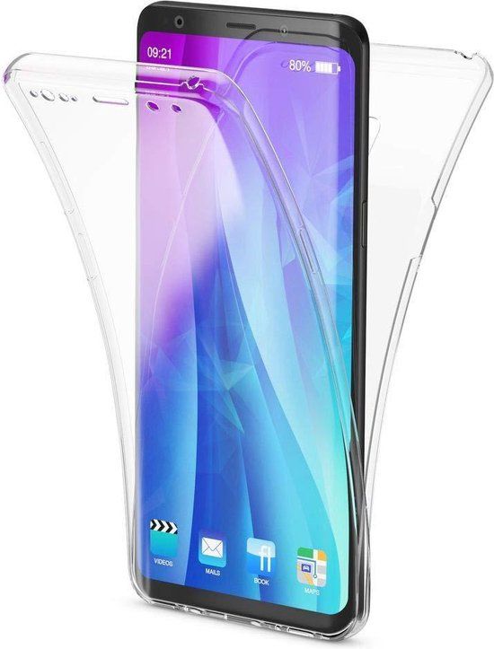ZT Accessoires Hoesje Samsung Galaxy S9 Plus - 360° - Transparant