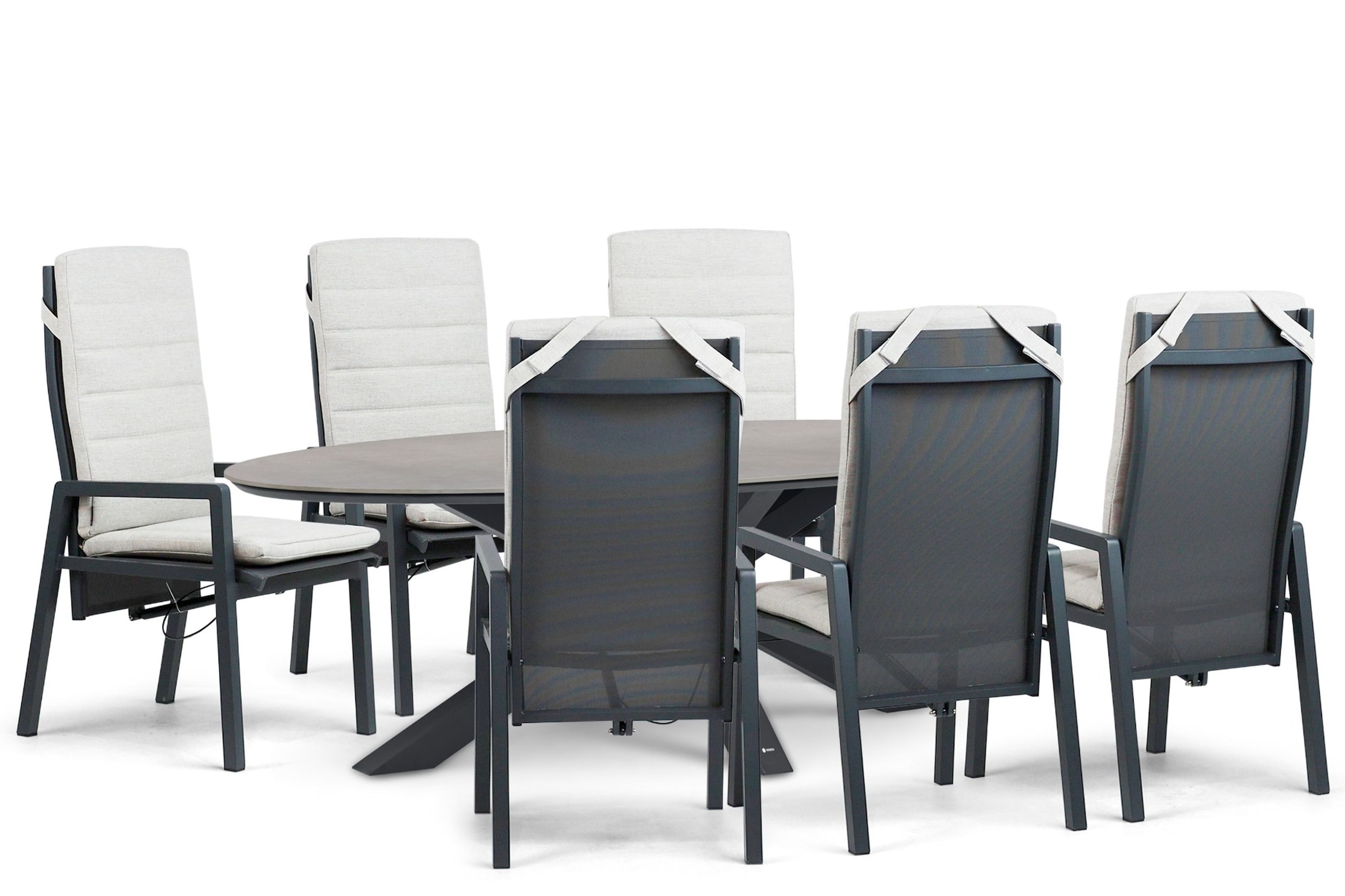 Lifestyle Garden Furniture Lifestyle Lifestyle Vivaro/Lunea 240x120 cm dining tuinset 7-delig