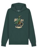 Watapparel Sweatshirt 'T-Rex Fahrrad' petrol