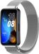 Strap-it Milanese Smartwatch band - Geschikt voor Huawei Band 8 / Huawei Band 9 - Zilver