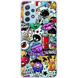 Samsung Galaxy A32 4G Graffiti 2 Bedrukt Siliconen Hoesje
