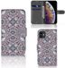 B2Ctelecom Apple iPhone 11 Étui à rabat Fleurs Carrelage